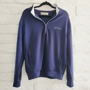 Donald Ross Mens Golf Pullover Blue Classic Fit The Year Rounder Sweater SZ M